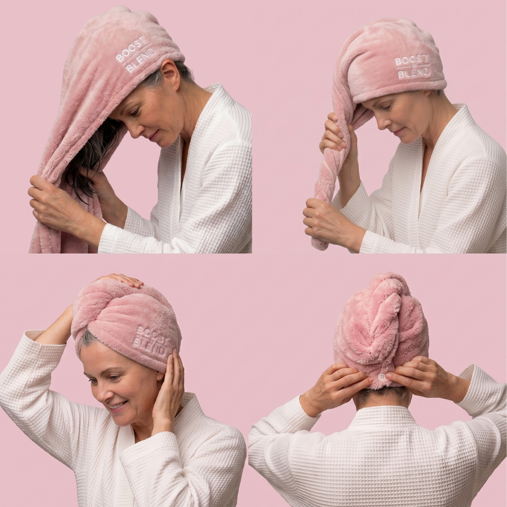 Boost N Blend Luxury Microfibre Hair Towel