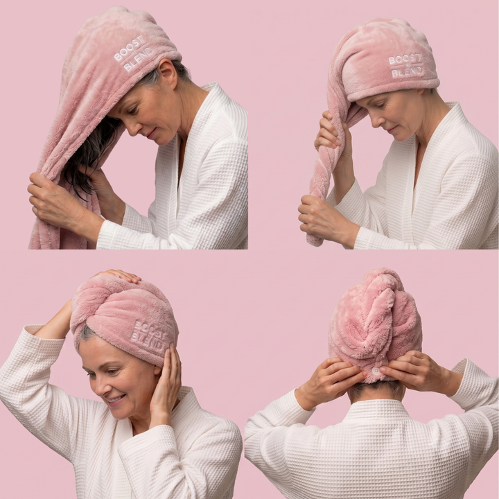 Boost N Blend Luxury Microfibre Hair Towel