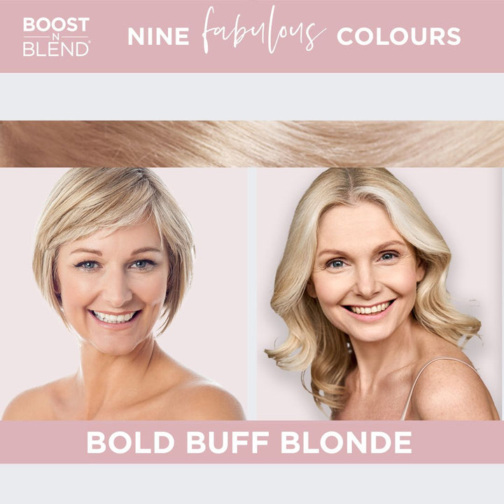 Boost N Blend hair fibres colour example #colour_bold-buff-blonde
