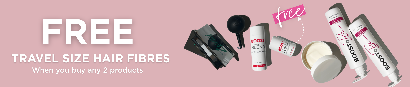 Free Travel Size Boost N Blend Female Hair Fibres