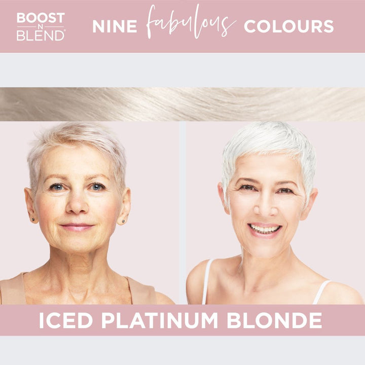 Boost N Blend hair fibres colour example #colour_iced-platinum-blonde
