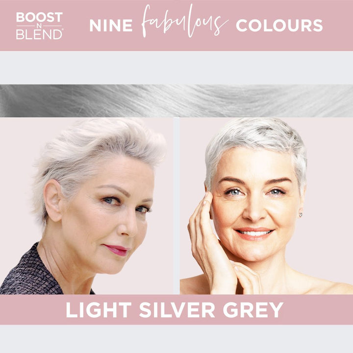 Boost N Blend hair fibres colour example #colour_light-silver-grey