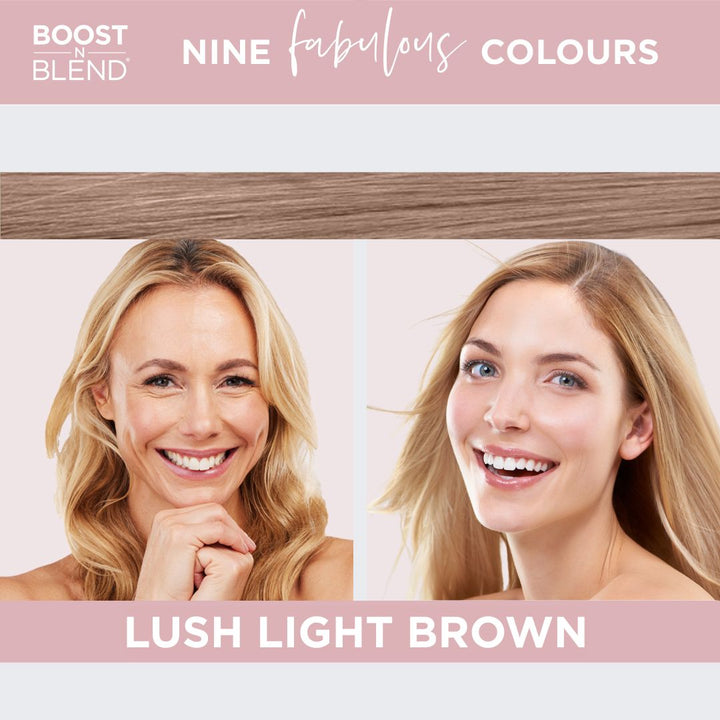 Boost N Blend hair fibres colour example #colour_lush-light-brown