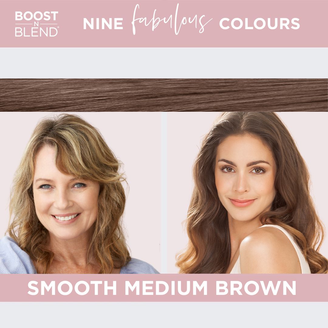 Boost N Blend hair fibres colour example #colour_smooth-medium-brown