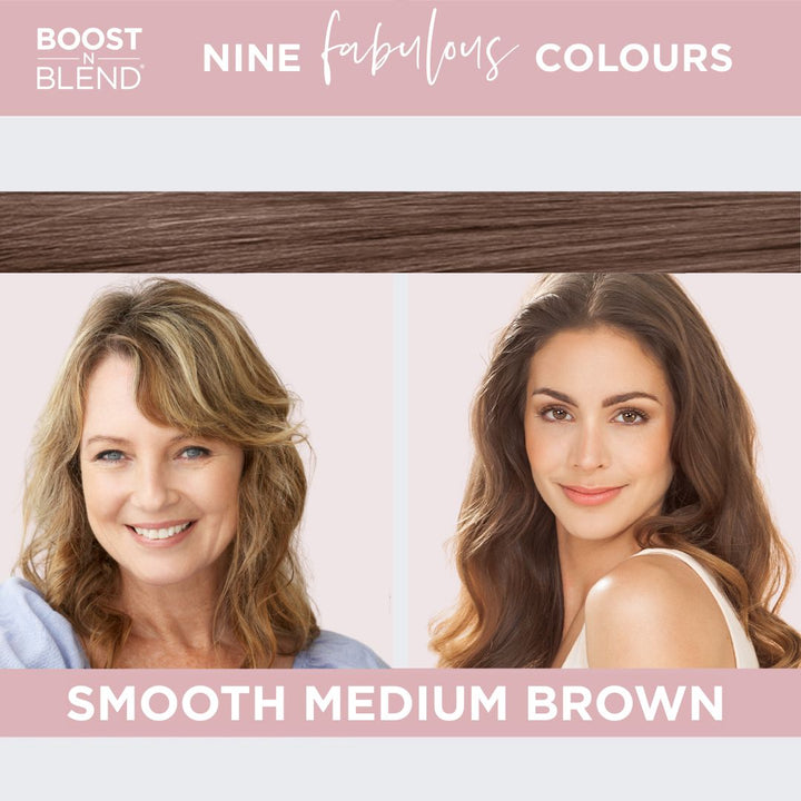 Boost N Blend hair fibres colour example #colour_smooth-medium-brown